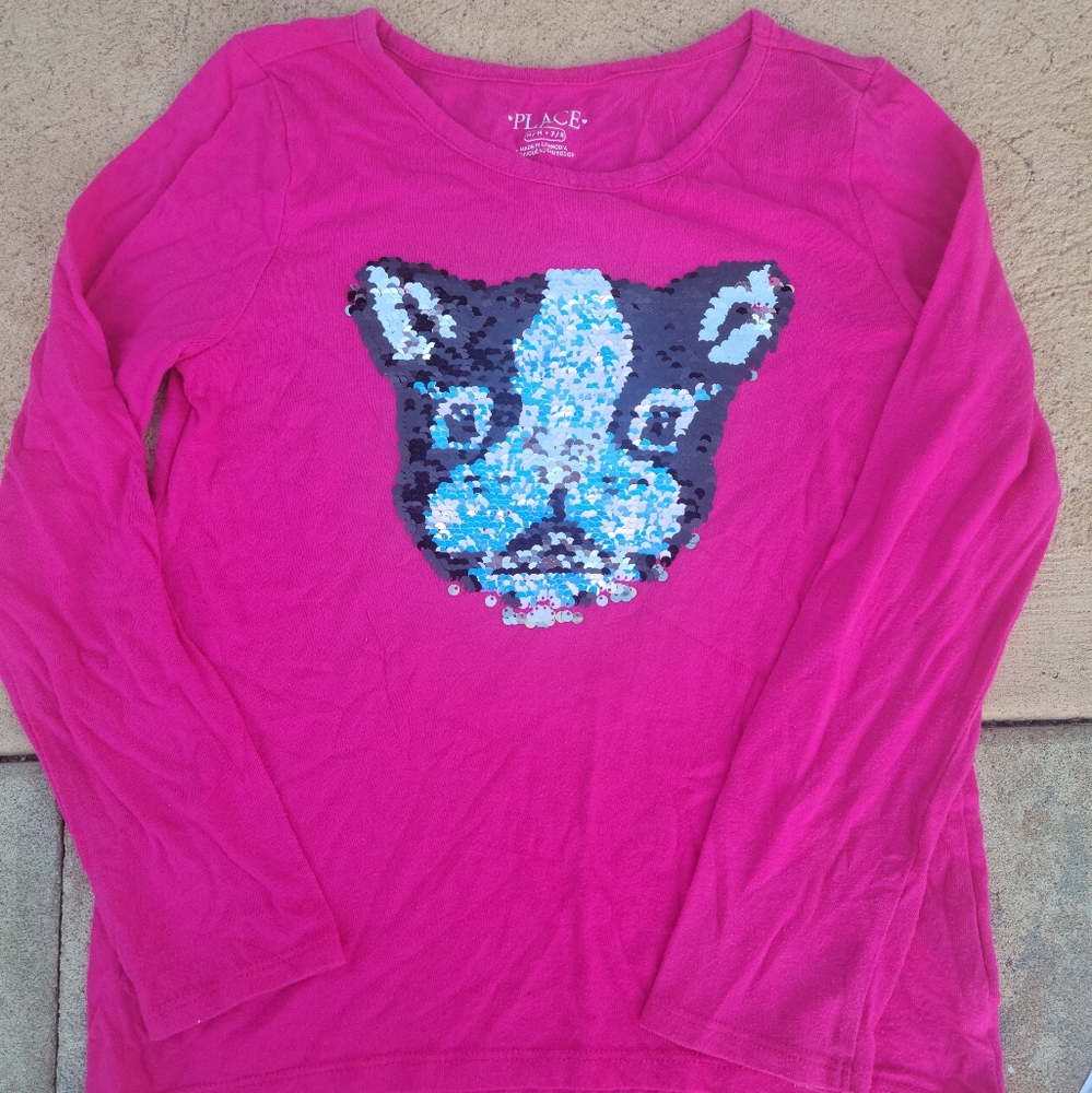 Children's Place girl's sequined top